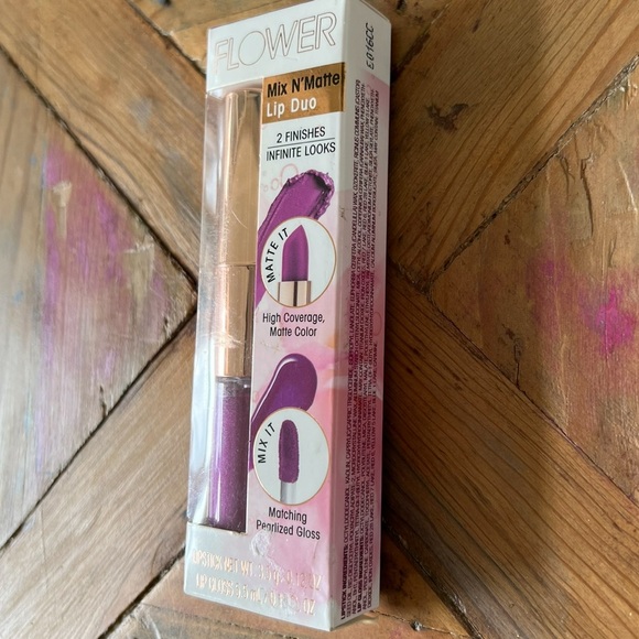 NEW! NIB Flower brand Mix & Matte Lip Duo Violet Vixen Color - Picture 7 of 16